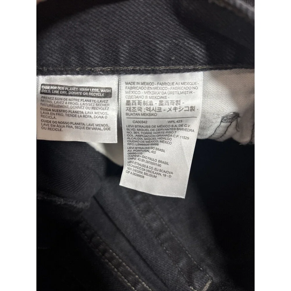 Levi’s 501 Original Men’s Black Jeans W33 L32 Zip  Fly Denim Classic Casual